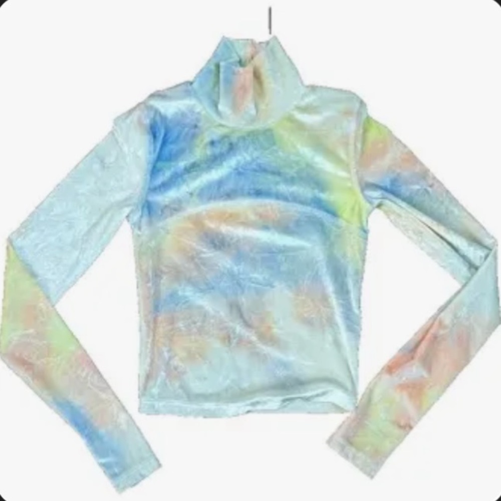 Wilfred free velvet tie dye top